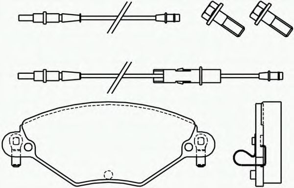 Комплект тормозных колодок, дисковый тормоз P 61 071