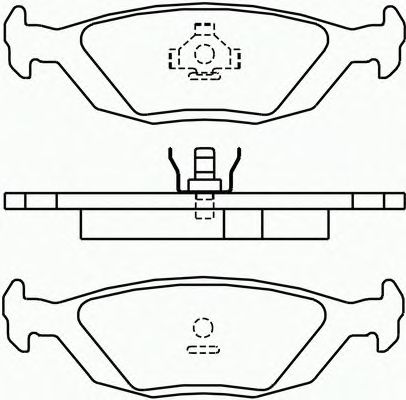 Комплект тормозных колодок, дисковый тормоз P 71 003