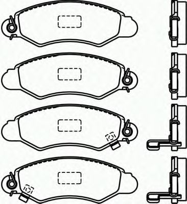 Комплект тормозных колодок, дисковый тормоз P 78 012