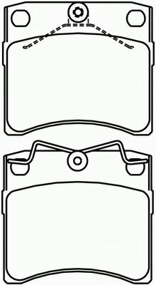 Комплект тормозных колодок, дисковый тормоз P 85 027