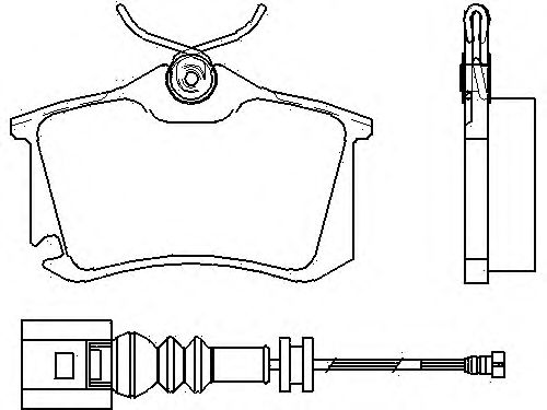 Комплект тормозных колодок, дисковый тормоз P 85 066