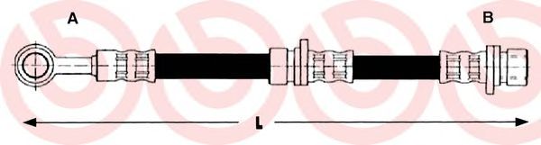 Tubo flexible de frenos T 52 016