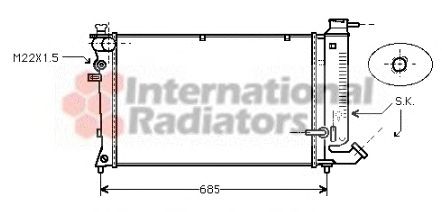 Radiator, engine cooling 60092111