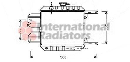 Radiator, engine cooling 60132012