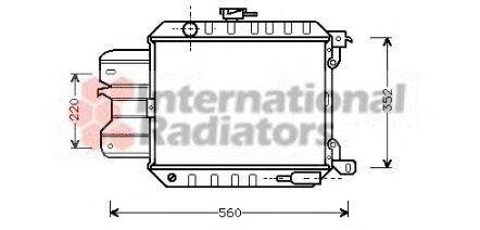 Radiator, engine cooling 60132013