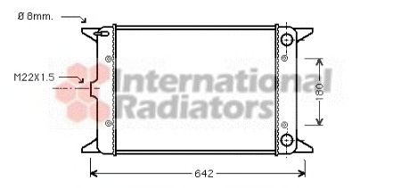 Radiator, engine cooling 60582023
