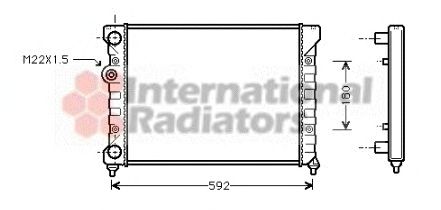 Radiator, engine cooling 60582029