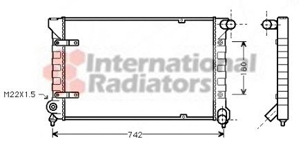 Radiator, engine cooling 60582042