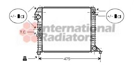 Radiator, engine cooling 60592056