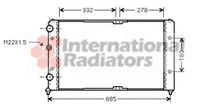 Radiator, engine cooling 60582191