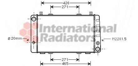 Radiator, engine cooling 60762009