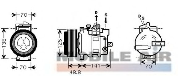 Compressor, airconditioning 6030K426