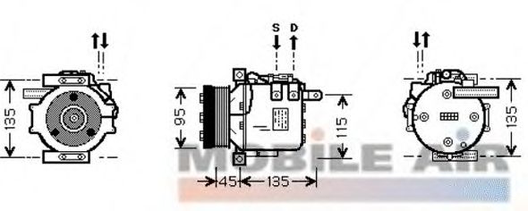 Compressor, air conditioning 6030K456