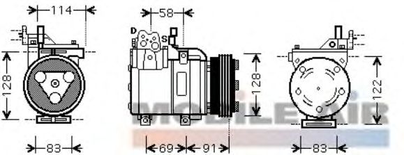 Compressor, air conditioning 6082K196