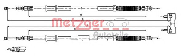 Cable, parking brake 11.5772