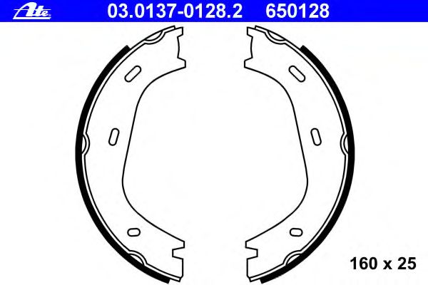 Комплект тормозных колодок, стояночная тормозная система 03.0137-0128.2