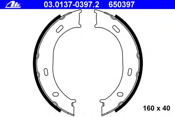 Комплект тормозных колодок, стояночная тормозная система 03.0137-0397.2