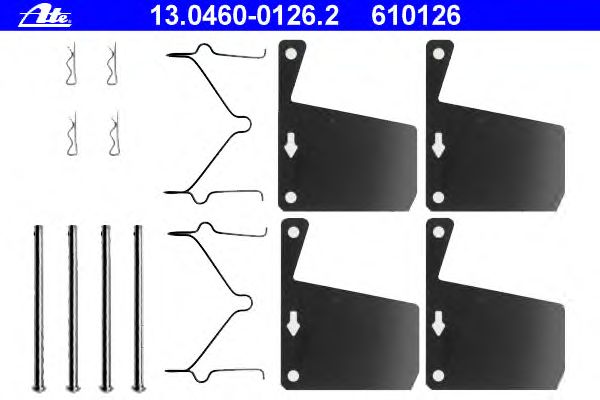 Accessory Kit, disc brake pads 13.0460-0126.2