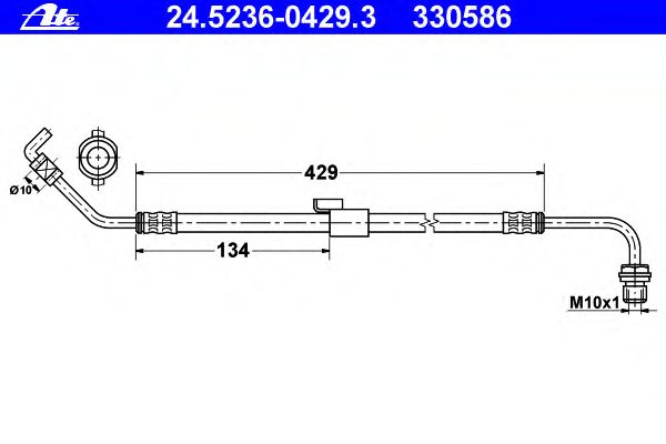 Tubo flexível de travão 24.5236-0429.3