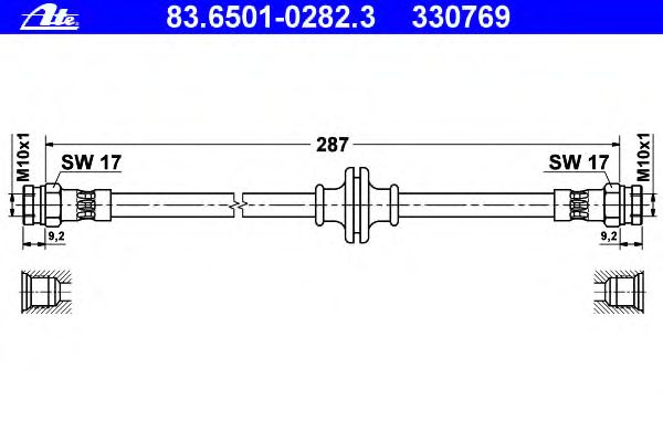 Tubo flexible de frenos 83.6501-0282.3