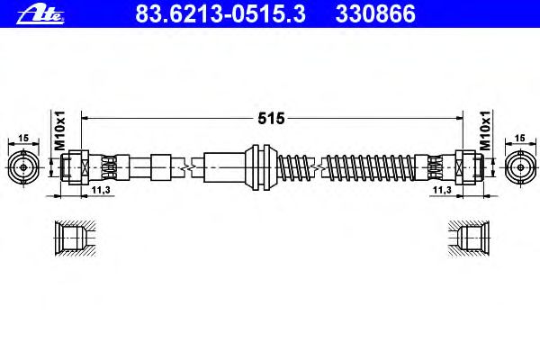 Tubo flexível de travão 83.6213-0515.3