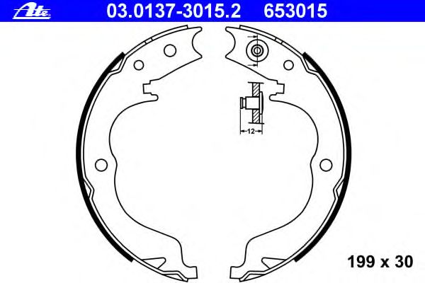 Комплект тормозных колодок, стояночная тормозная система 03.0137-3015.2