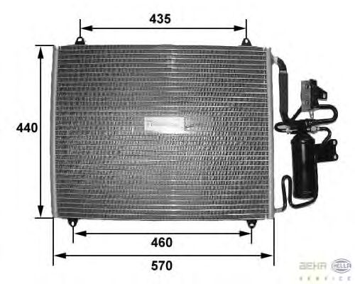 Condensator, airconditioning 8FC 351 035-271