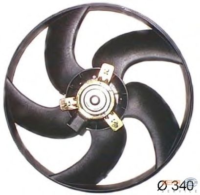 Fan, motor sogutmasi 8EW 351 044-221