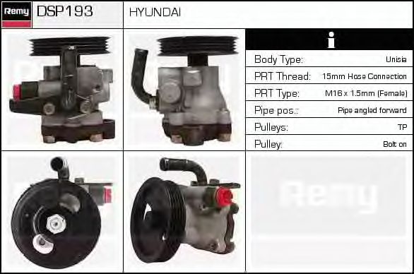 Hydraulikpumpe, styresystem DSP193