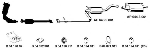 Udstødningssystem AP_2176