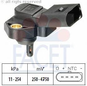 Air Pressure Sensor, height adaptation; Sensor, intake manifold pressure 10.3012