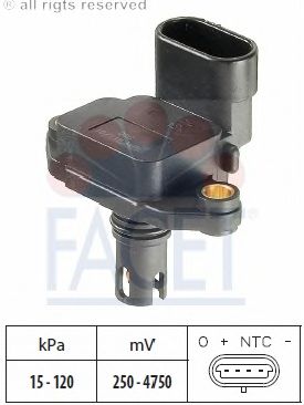 Air Pressure Sensor, height adaptation; Sensor, intake manifold pressure 10.3086