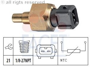 Coolant Temperature Sensor; Sender Unit, coolant temperature; Sender Unit, coolant temperature 7.3301