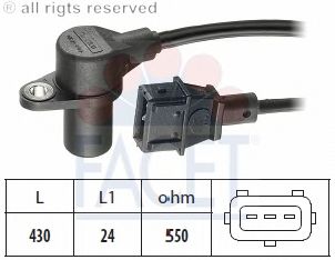 Generador de impulsos, cigüeñal; Generador de impulsos, Volante motor; Sensor, posición arbol de levas 9.0088