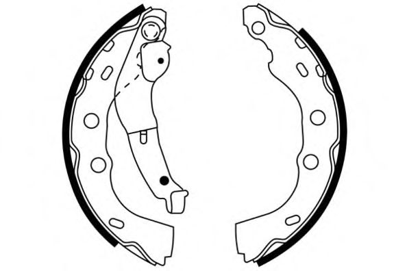 Комплект тормозных колодок; Комплект тормозных колодок, стояночная тормозная система 09-0670