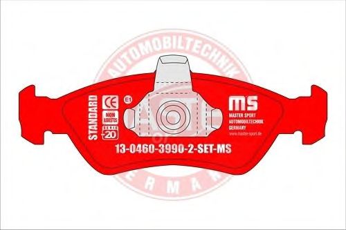 Bremseklodser 13-0460-3990-2-SET-MS