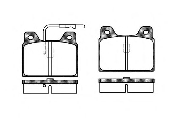 Комплект тормозных колодок, дисковый тормоз P1683.02
