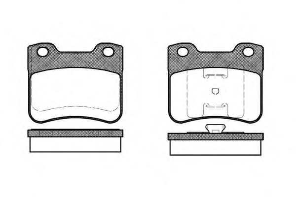 Комплект тормозных колодок, дисковый тормоз P3473.10