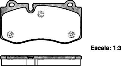 Комплект тормозных колодок, дисковый тормоз P13023.00