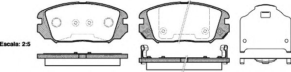 Комплект тормозных колодок, дисковый тормоз P13043.02