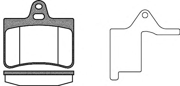 Kit de plaquettes de frein, frein à disque P9303.20