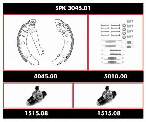 Brake Set, drum brakes SPK 3045.01