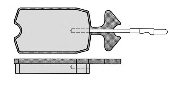 Комплект тормозных колодок, дисковый тормоз 066.1
