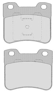 Комплект тормозных колодок, дисковый тормоз 343.1