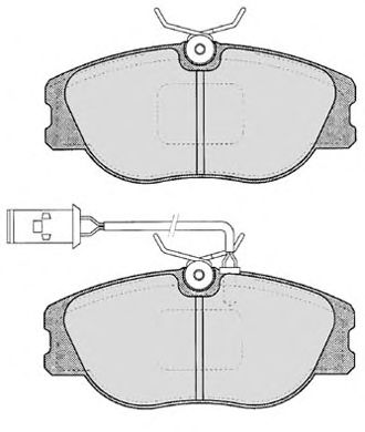 Комплект тормозных колодок, дисковый тормоз 352.0