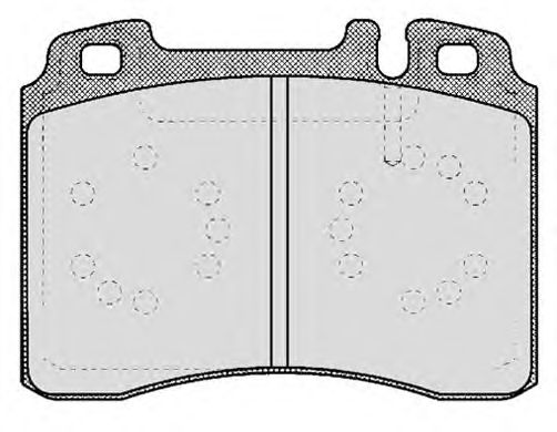Комплект тормозных колодок, дисковый тормоз 480.0