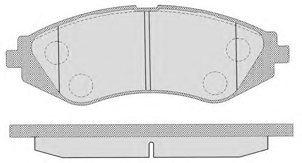 Комплект тормозных колодок, дисковый тормоз 645.0