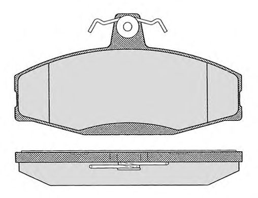 Комплект тормозных колодок, дисковый тормоз 258.0