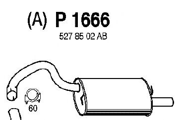 Silenciador posterior P1666