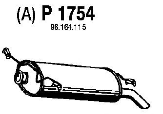 Silenciador posterior P1754